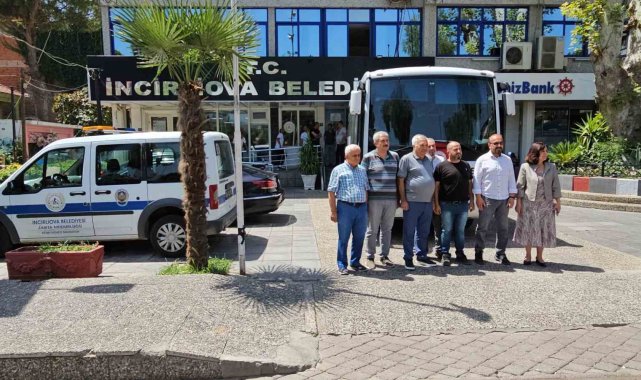 Nazilli Belediyesi'nden İncirliova Belediyesi'ne otobüs hibesi