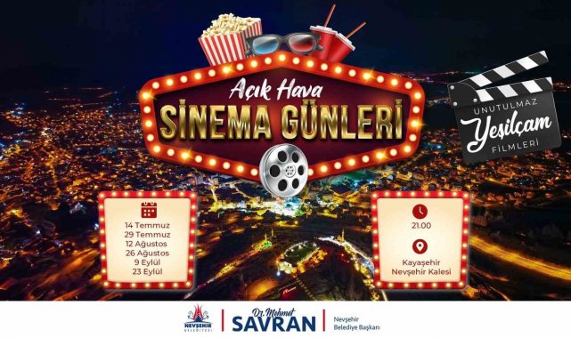 Nevşehir'de Açık Hava Sinema Günleri başlıyor