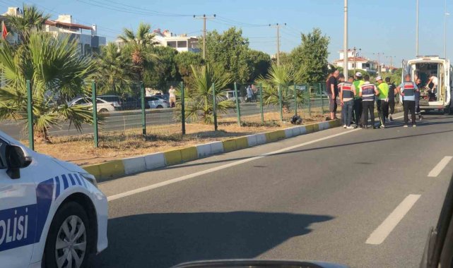 Otomobile arkadan çarpan motosiklet sürücüsü yaralandı