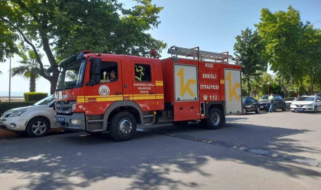 Panodan çıkan dumanlar ekipleri harekete geçirdi