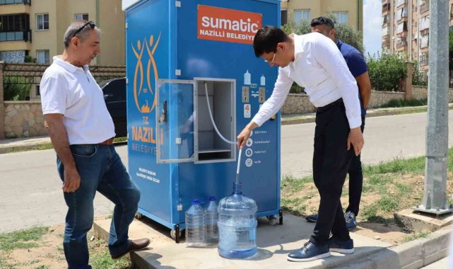 Pratik ve ekonomik su temini sağlayan 8'inci su otomatı hizmete girdi