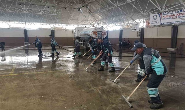 Şahinbey temizlik işleri ekipleri bayram boyunca görev başındaydı