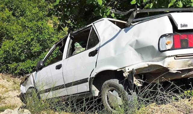 Şarampole uçan otomobil sürücüsü hayatını kaybetti