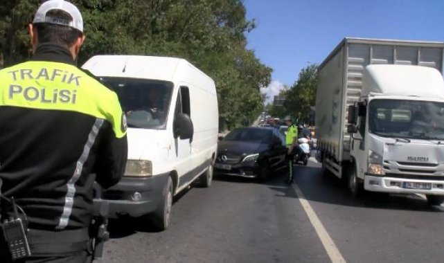 Sarıyer'de drone destekli trafik denetimi