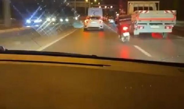 Şile Otoyolunda makas atarak ilerleyen sürücüye 5 bin 887 lira ceza