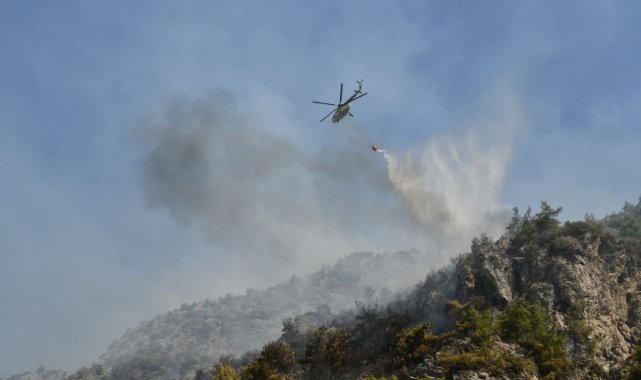 Söke'deki yangını söndürme çalışmaları devam ediyor
