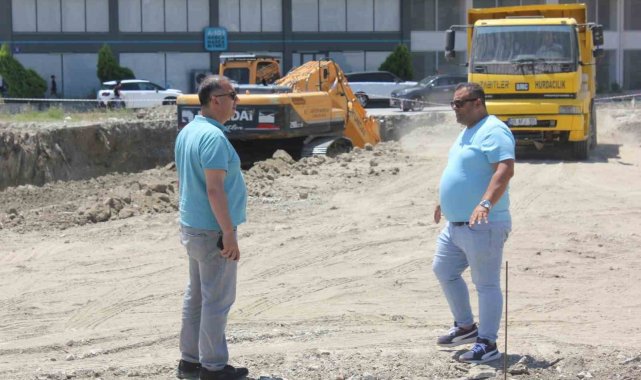 Söke'nin yeni hükümet konağının inşaat alanına ilk kazma vuruldu