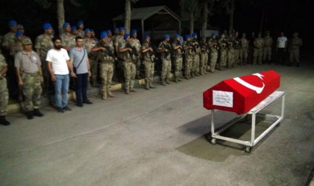 Suriye'de kalp krizi geçirip vefat eden astsubayın cenazesi İstanbul'a gönderildi