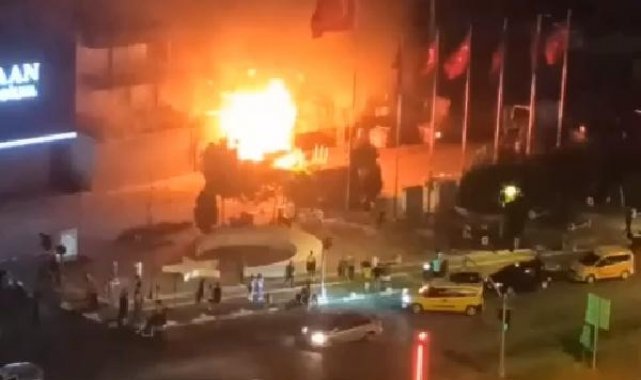 Tahta palet imalathanesinde çıkan yangın korkuttu