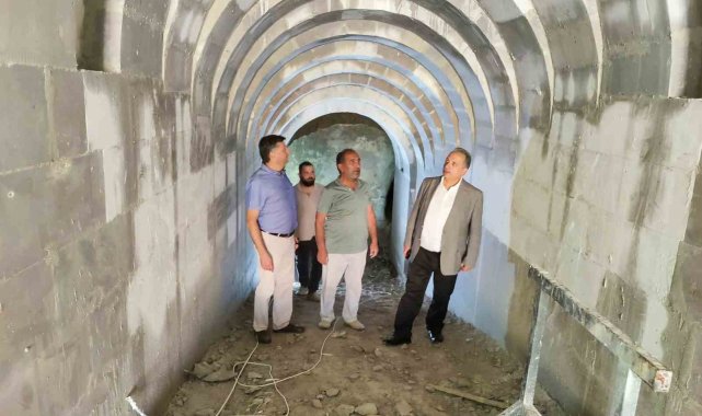 Talas'ta tarihi sarnıç gün yüzüne çıkartılıyor