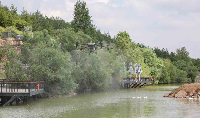 Tarımdan sonra sinek ilaçlamasında da drone devri
