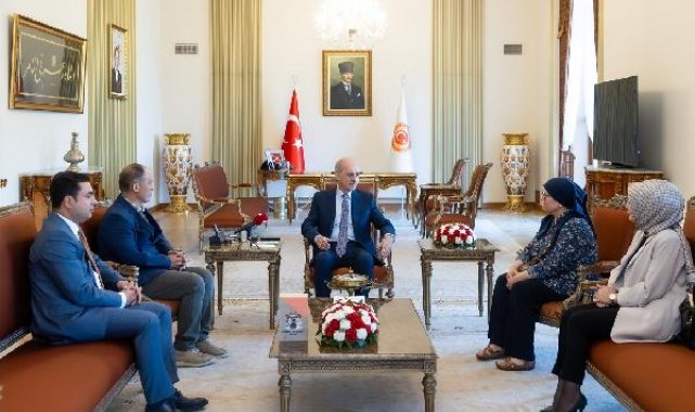 TBMM Başkanı Kurtulmuş, Şehit Öğretmen Aybüke Yalçın'ın ailesini kabul etti