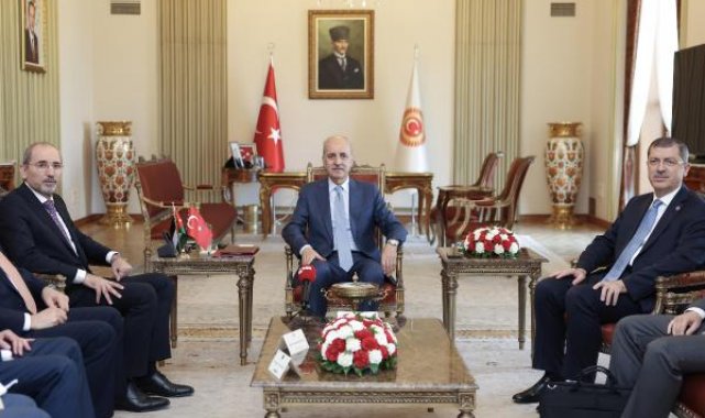 TBMM Başkanı Kurtulmuş, Ürdün Başbakan Yardımcısı Safadi'yi kabul etti