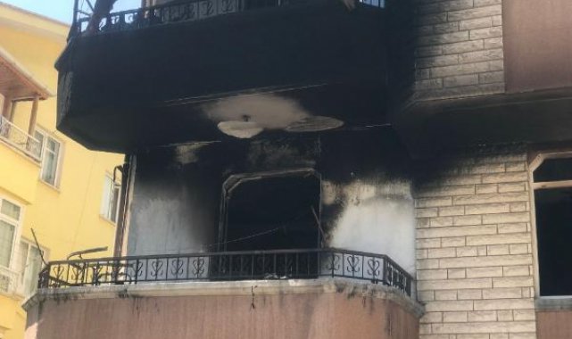 Televizyon patladı, yangında anne ve kızı dumandan etkilendi