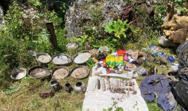 Tokat'ta PKK sığınağı bulundu