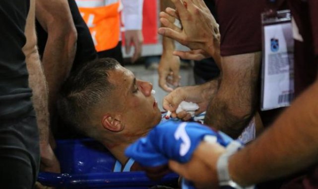 Trabzonspor'da Benkovic'in burnunun kırıldığı açıklandı