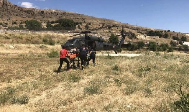 Tunceli'de kalp krizi geçiren kadına askeri helikopterle sevk