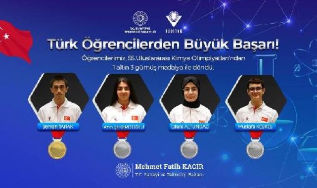 Türk öğrenciler, 2 büyük olimpiyattan madalyalarla döndü