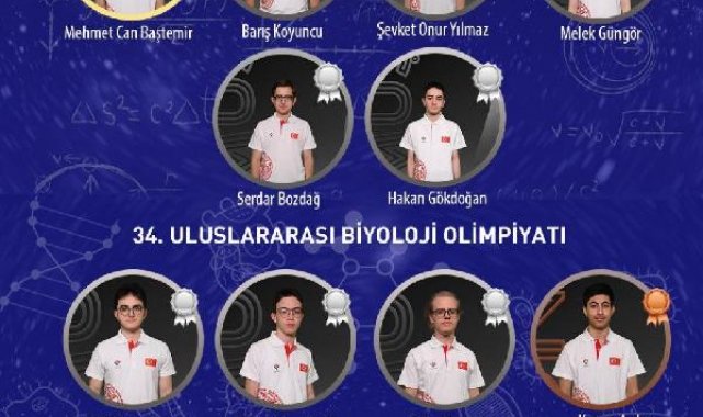 Türk öğrencilerden matematik ve biyoloji olimpiyatlarında 10 madalya