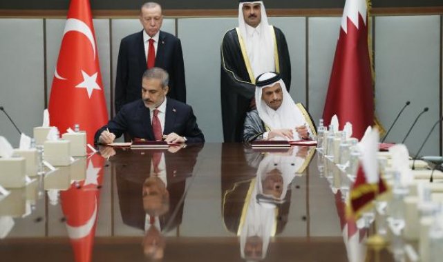 Türkiye ile Katar arasında diplomatik ilişkilerin 50. yıl dönümü nedeniyle ortak bildiri imzalandı