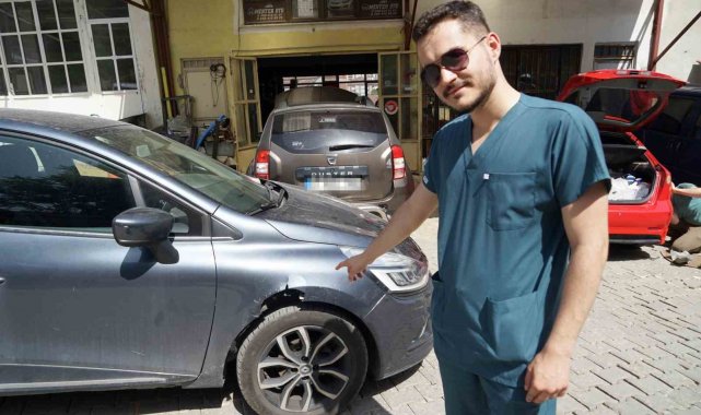 Veteriner hekimin aracını başıboş köpekler parçaladı, görüntüleri izleyince şoke oldu
