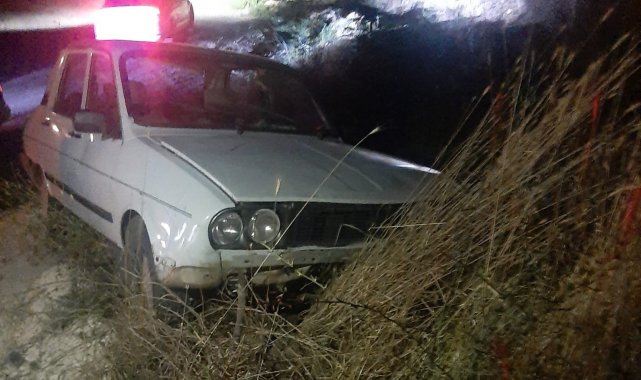 Virajı alamayan otomobil şarampole girdi: 1 yaralı
