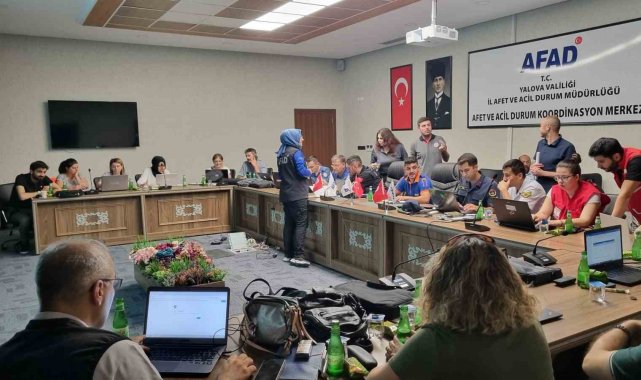 Yalova AFAD'dan masa başı orman yangını tatbikatı