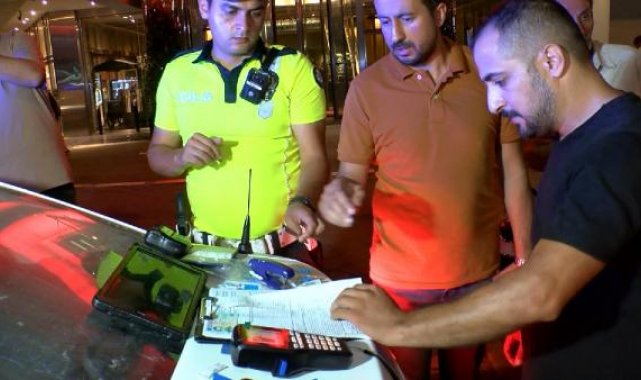 yeniden Taksim'de taksilere yönelik uyuşturucu denetimi yapıldı