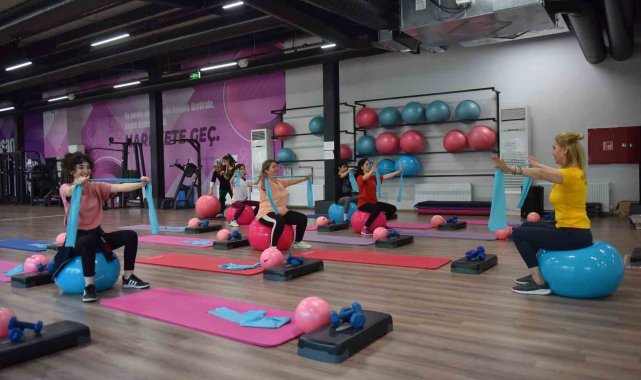 Yıldırım kadın spor merkezlerine yoğun ilgi