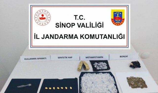 Yol denetiminde araçtan uyuşturucu çıktı