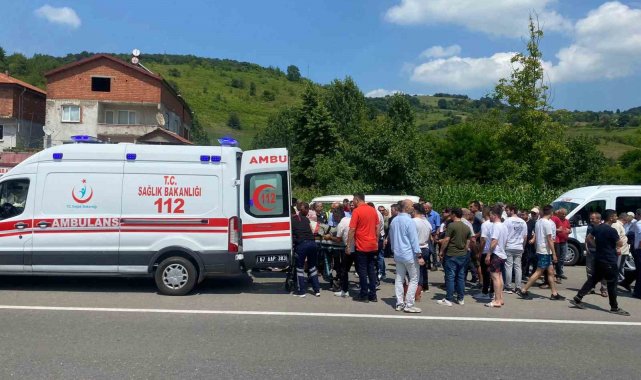 Yolun karşısına geçmeye çalışan yayaya araç çarptı