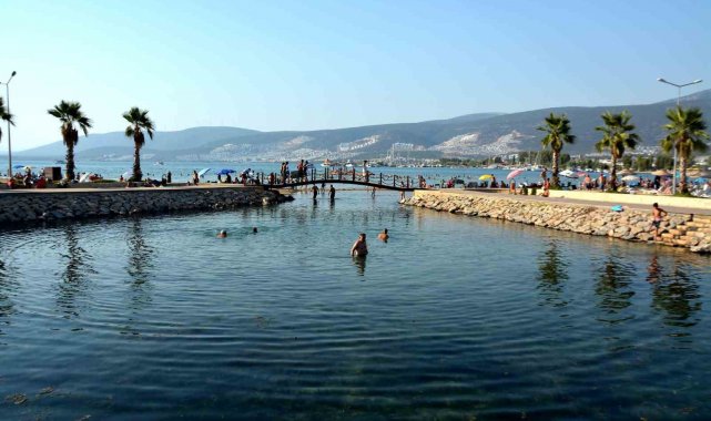 Akbük'ün tarihi şifalı su kaynağı 'Soğuk Su', tatilcilerin ilgisini çekiyor