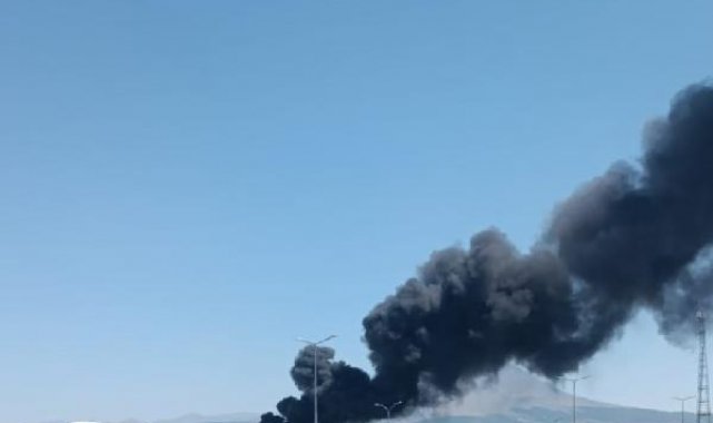 Aksaray'da geri dönüşüm tesisinde yangın
