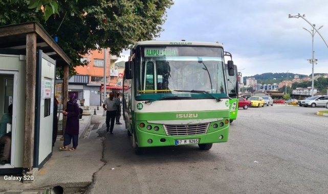 Alaplı'da halk otobüslerine zam geldi