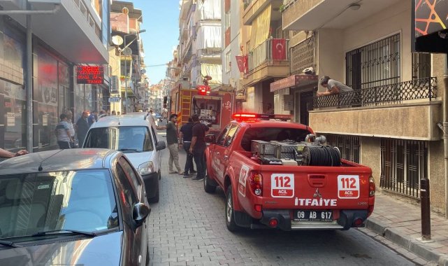 Alevlerden yalınayak kaçarak kurtuldu