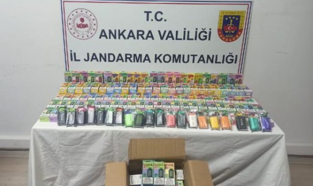 Ankara'da 245 bin TL değerinde kaçak elektronik sigara ele geçirildi