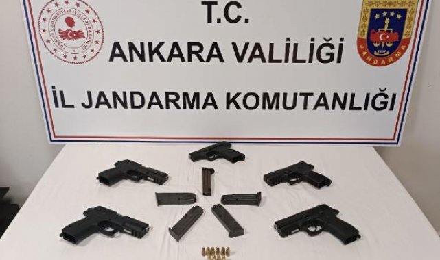 Ankara'da silah operasyonu; 5 adet tabanca ele geçirildi
