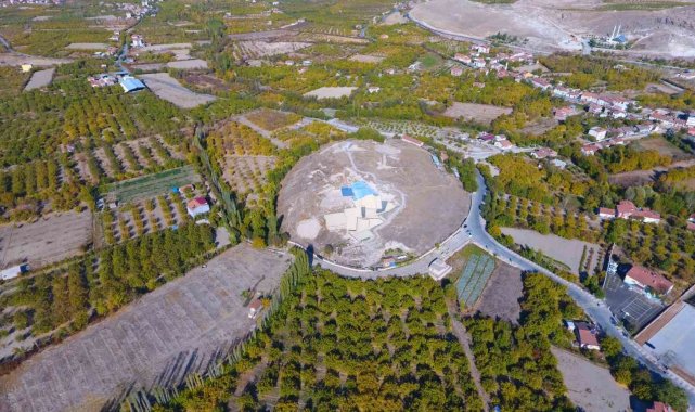 Arslantepe Höyüğü'nde karşılama merkezi çalışmaları hızla devam ediyor