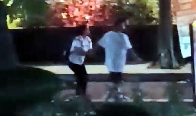 Avcılar'da restoran çıkışındaki kavga kamerada