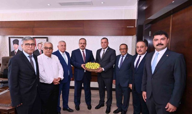 Aydın Valisi Canbolat, Aydın Ticaret Borsası heyetini ağırladı