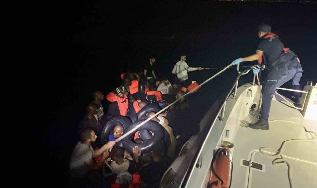 Aydın'da 37 düzensiz göçmen yakalandı, 39'u kurtarıldı