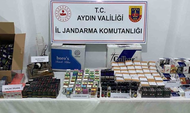 Aydın'da kaçak sigara operasyonu