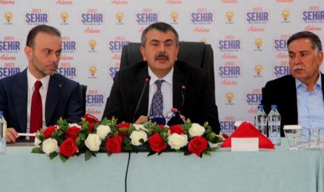 Bakan Tekin: Adana'da ilköğretimde öğretmen başına 19 öğrenci düşüyor