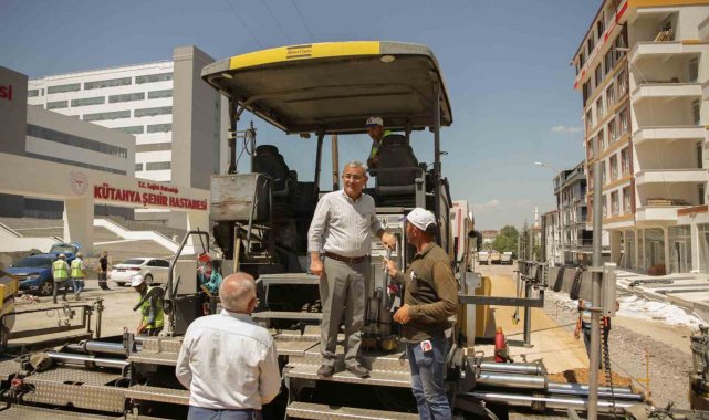 Belediye ekiplerinin hastane yolu mesaisi