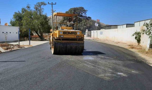 Bodrum Turgutreis'te sıcak asfalt çalışması tamamlandı
