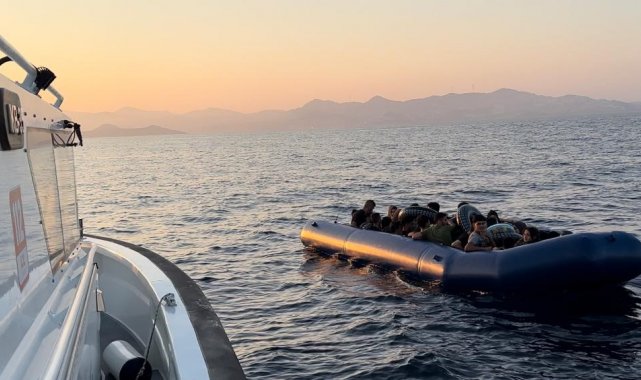 Bodrum'da 35 düzensiz göçmen kurtarıldı