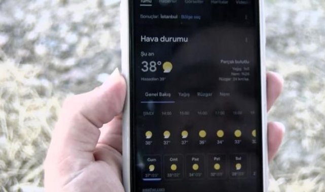 Büyükçekmece'de sıcaktan bunalanlar sahile akın etti