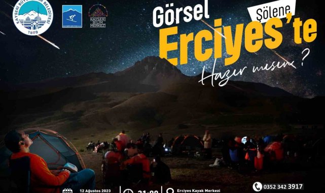 Büyükşehir ile Erciyes'ten gökyüzünde görsel şölen heyecanı