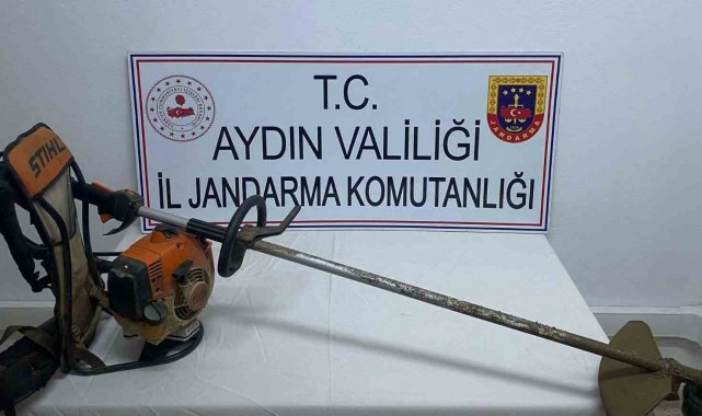 Çaldığı malzeme ile birlikte yakalandı