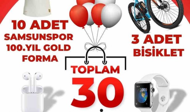 Canik Belediyesi'nden 30 Ağustos'a özel hediyeler